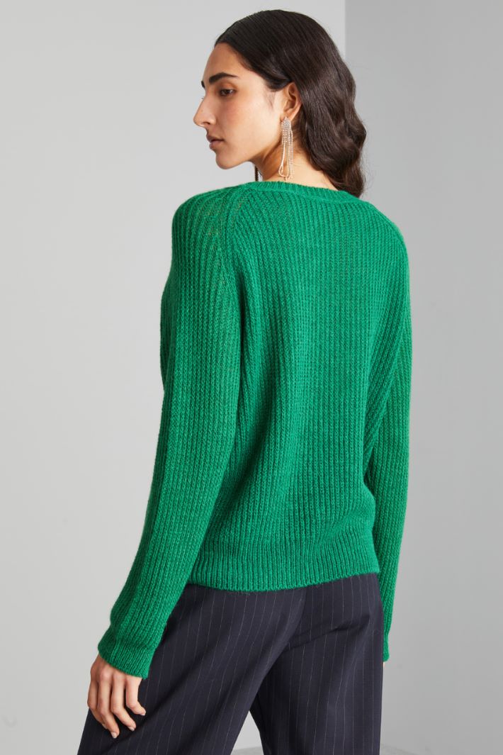 Rib-knit alpaca sweater  Intrend - 2