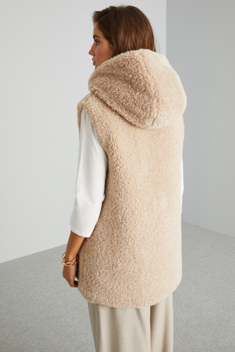 Chaleco de tejido bouclé