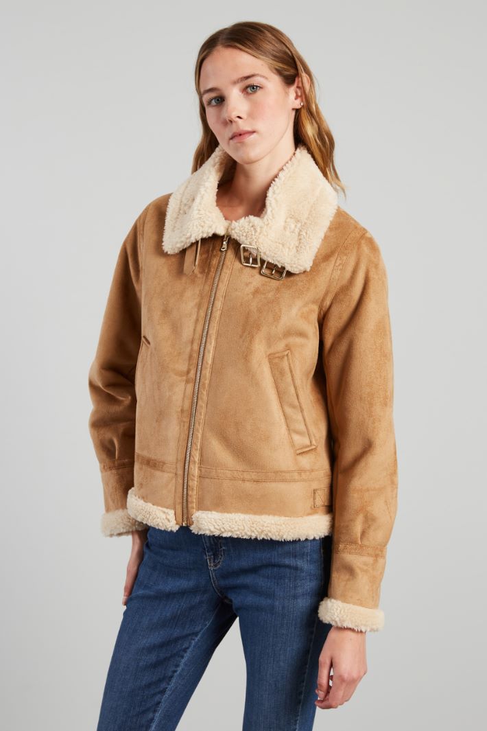 Sheepskin-style jacket Intrend - 3