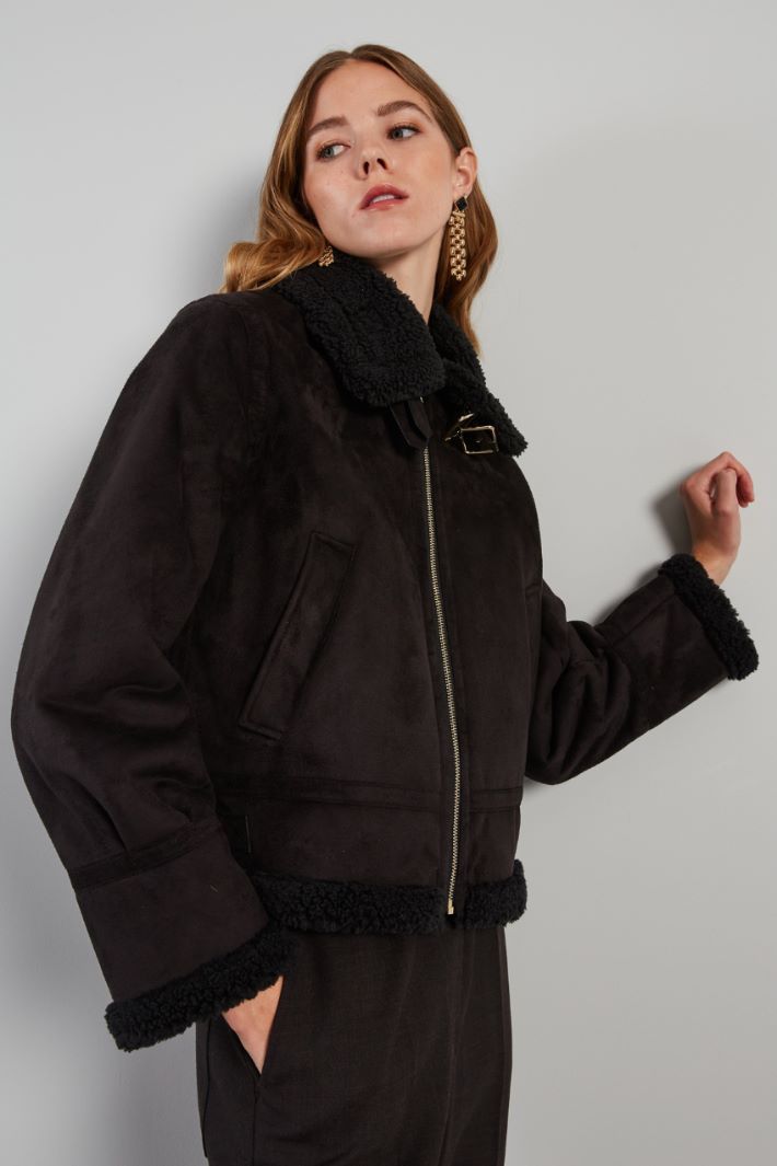 Sheepskin-style jacket Intrend - 3