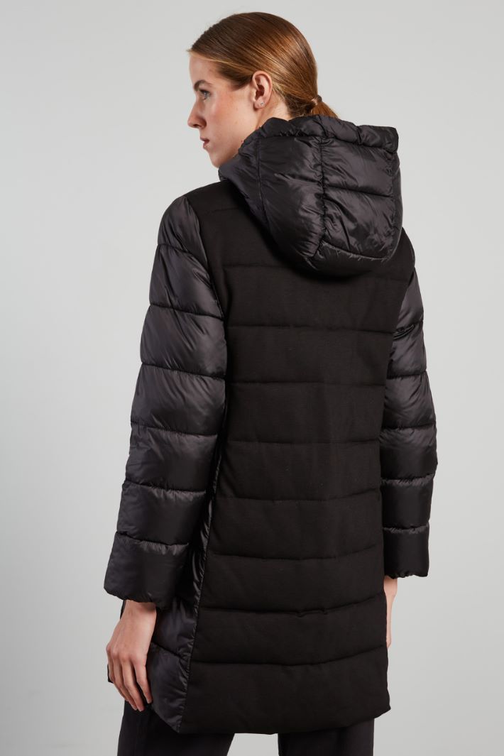 Padded coat with jersey panels Intrend - 2