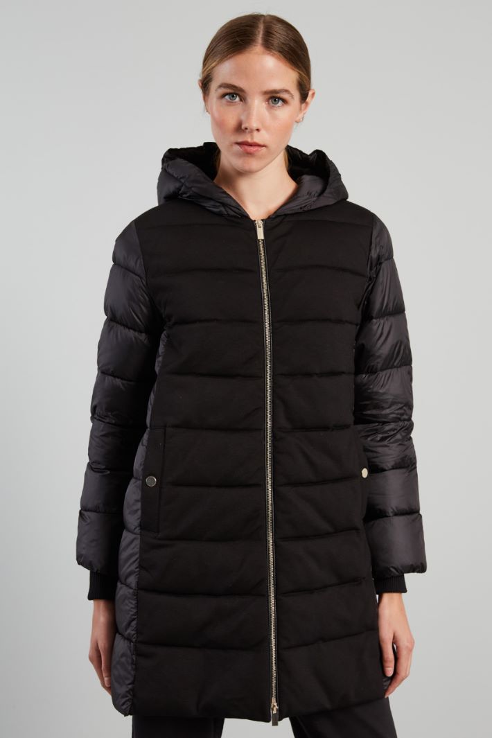 Padded coat with jersey panels Intrend - 3