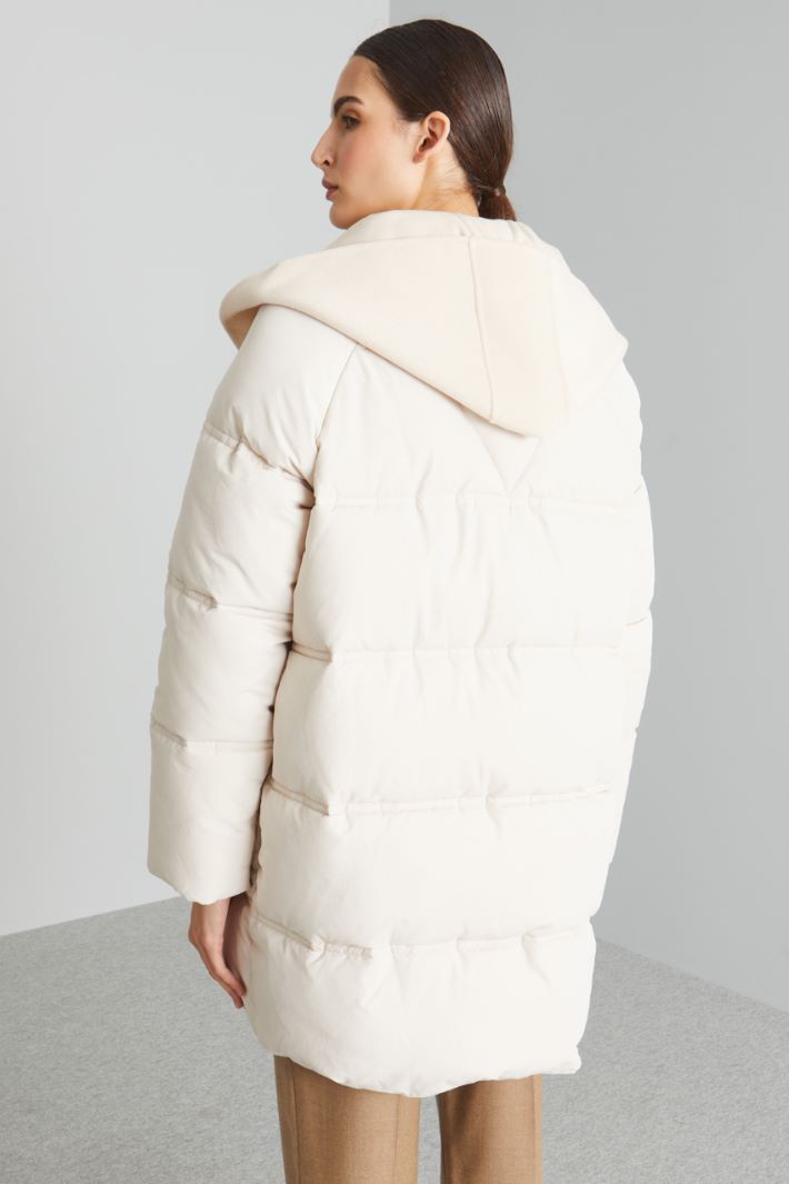 Puffer jacket with cloth inserts Intrend - 2