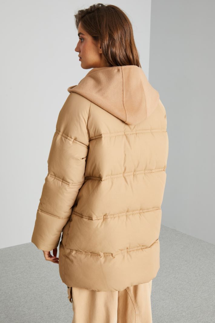 Puffer jacket with cloth inserts Intrend - 2