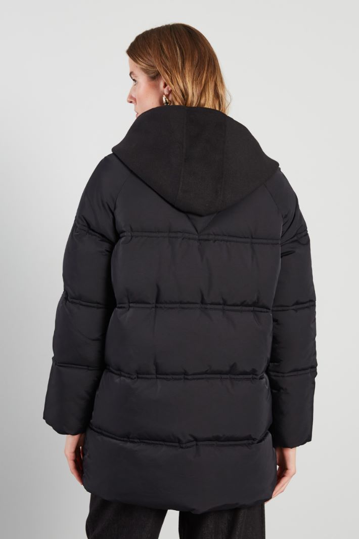 Puffer jacket with cloth inserts Intrend - 2