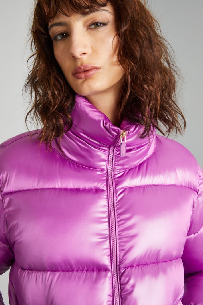 Short shiny down jacket Intrend - 4