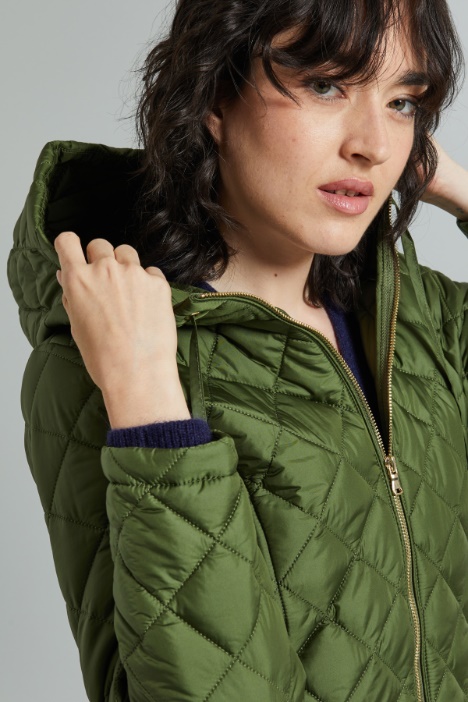 Imbottito trapuntato con zip