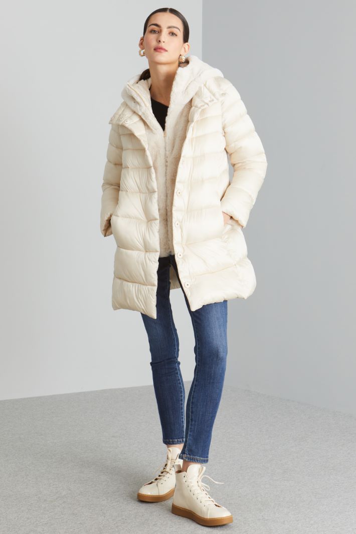 Padded coat with Teddy-insert Intrend