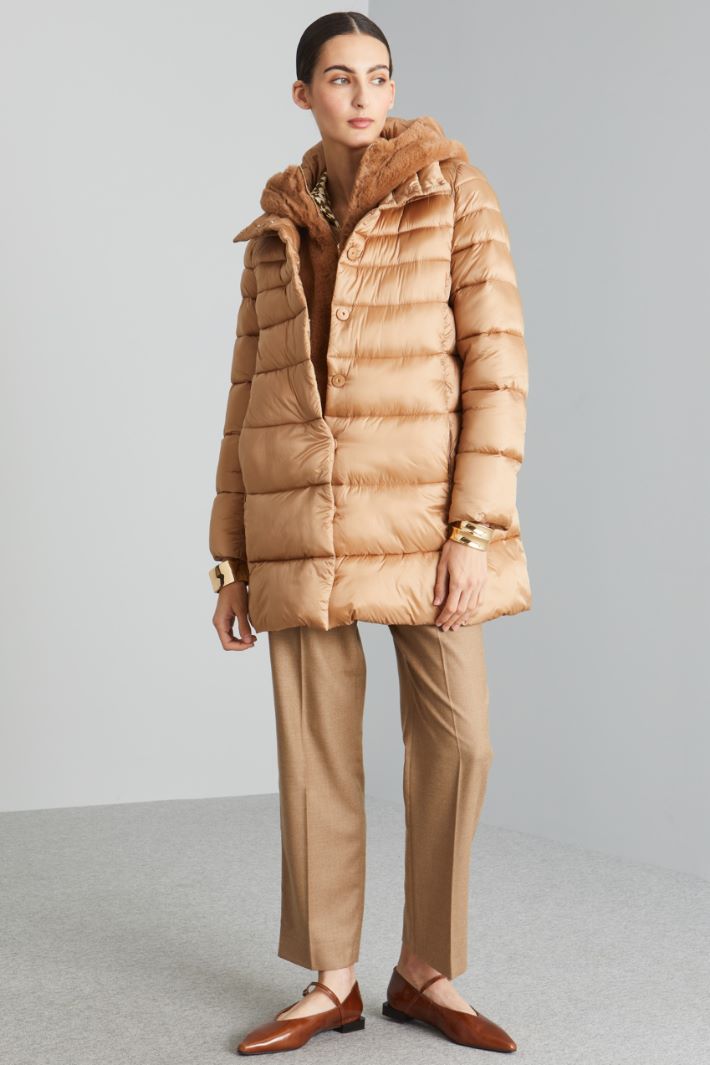 Padded coat with Teddy-insert Intrend