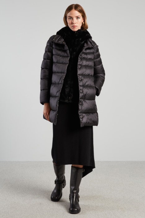 Padded coat with Teddy-insert Intrend