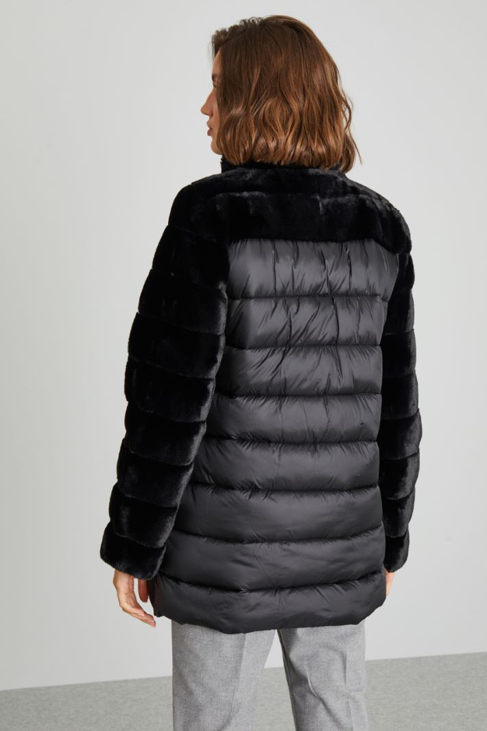 Padded coat with plush insert Intrend - 2