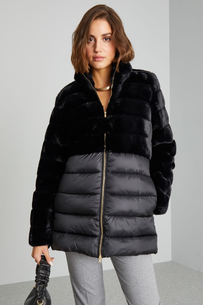 Padded coat with plush insert Intrend - 3