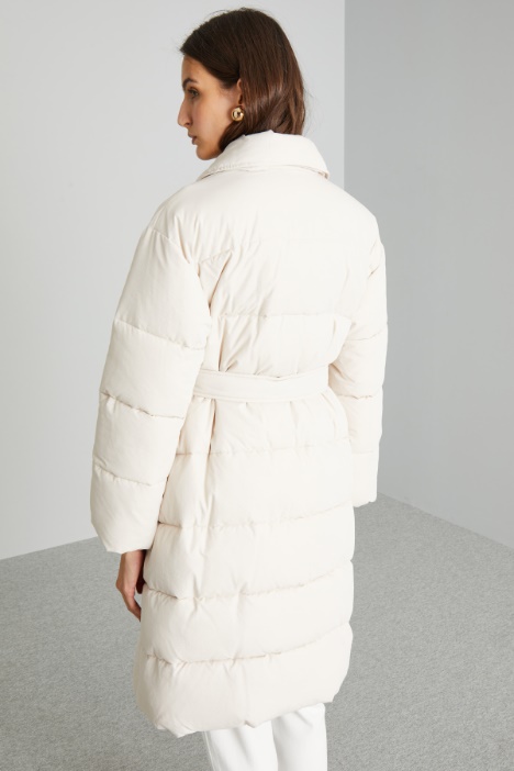 Imbottito lungo con cintura