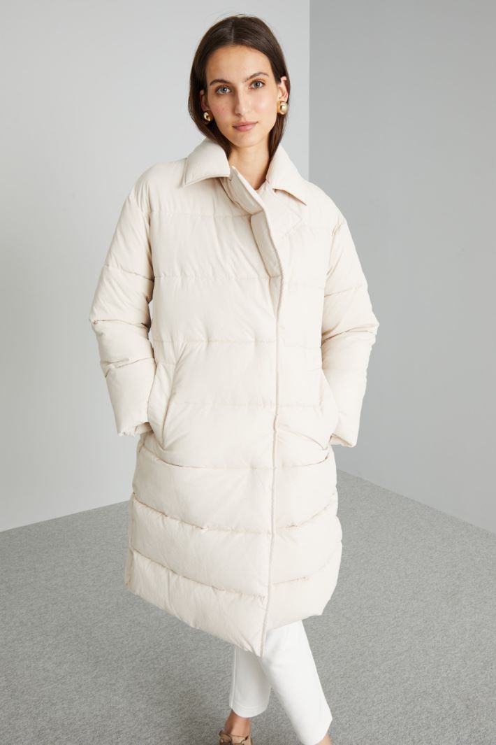 Long belted padded coat Intrend - 3