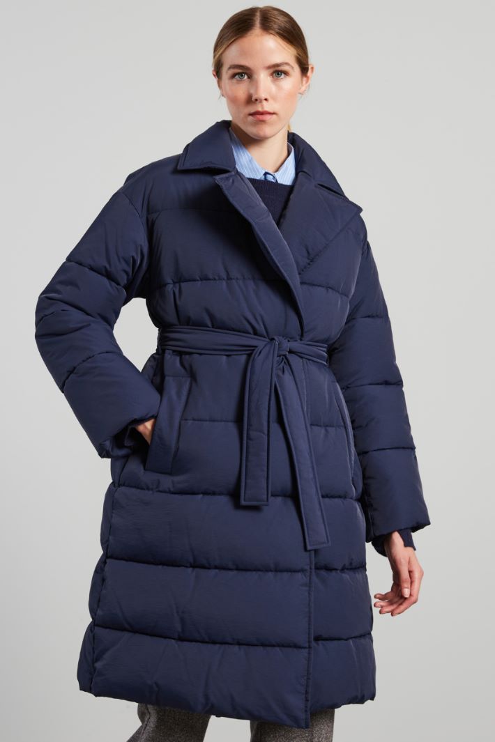 Long belted padded coat Intrend - 3