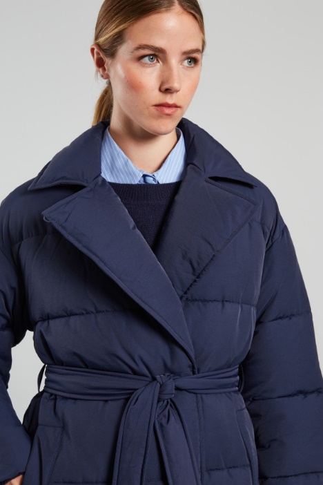 Imbottito lungo con cintura