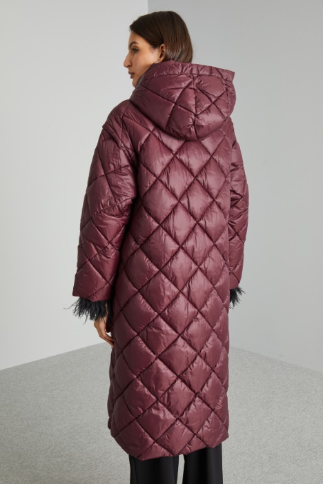 Imbottito lungo a collo alto