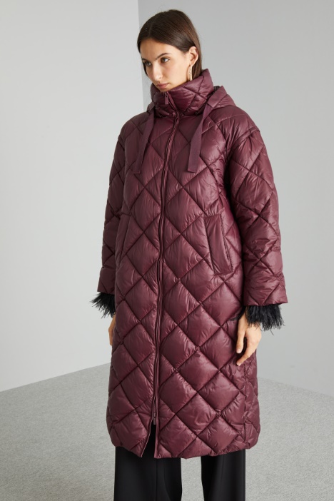 Imbottito lungo a collo alto