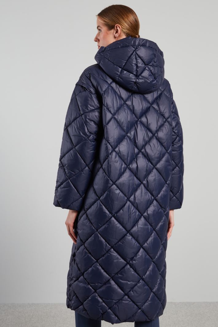 Long high neck padded coat Intrend - 2