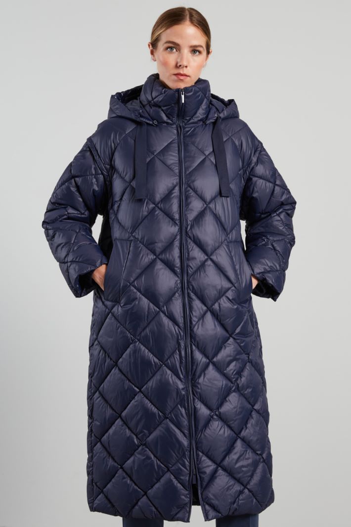 Long high neck padded coat Intrend - 3