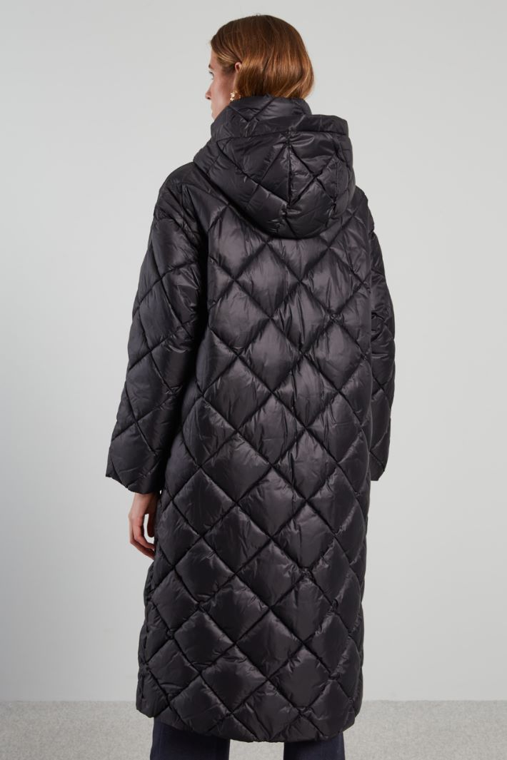 Long high neck padded coat Intrend - 2