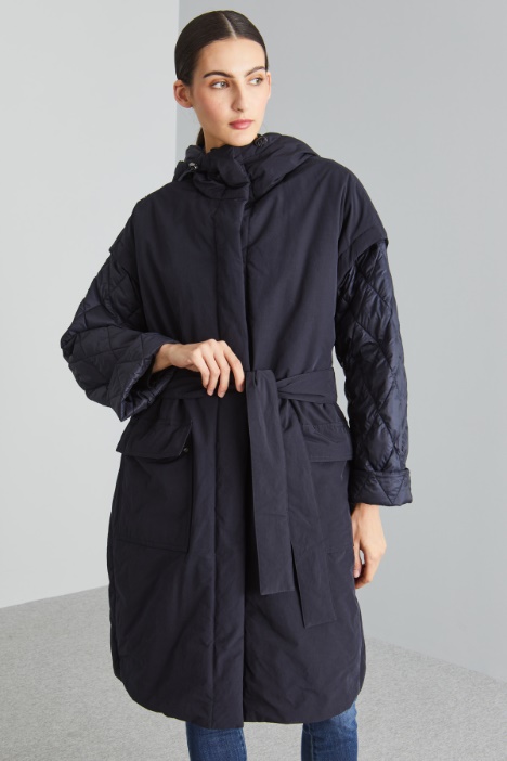 Imbottito con maniche removibili