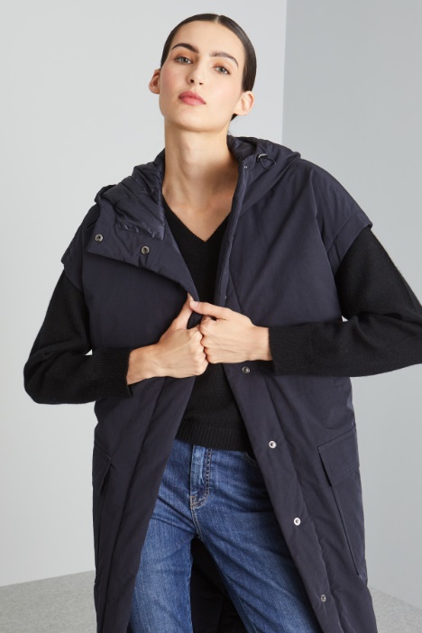 Imbottito con maniche removibili