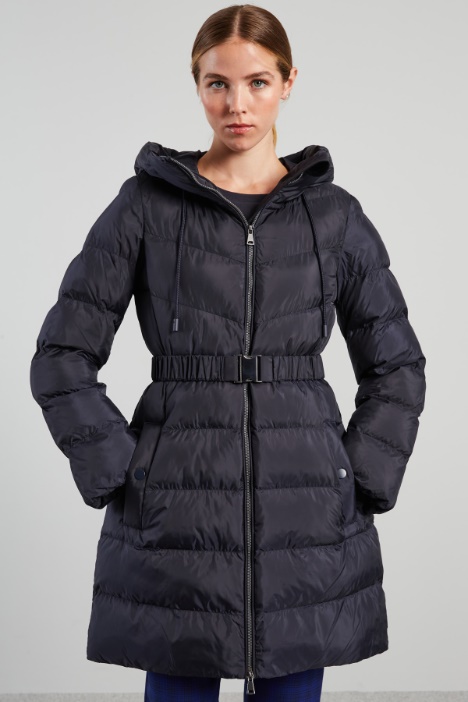 Imbottito lungo in raso tecnico