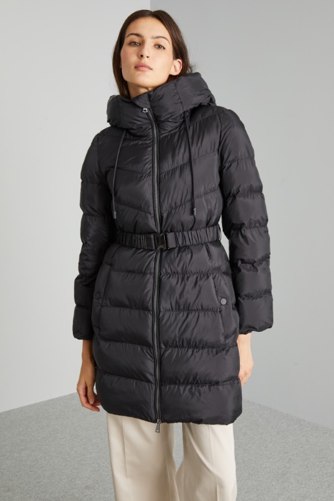 Imbottito lungo in raso tecnico