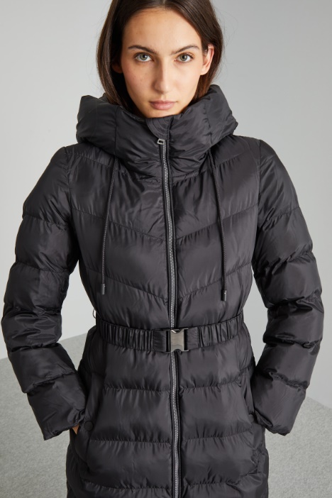 Imbottito lungo in raso tecnico