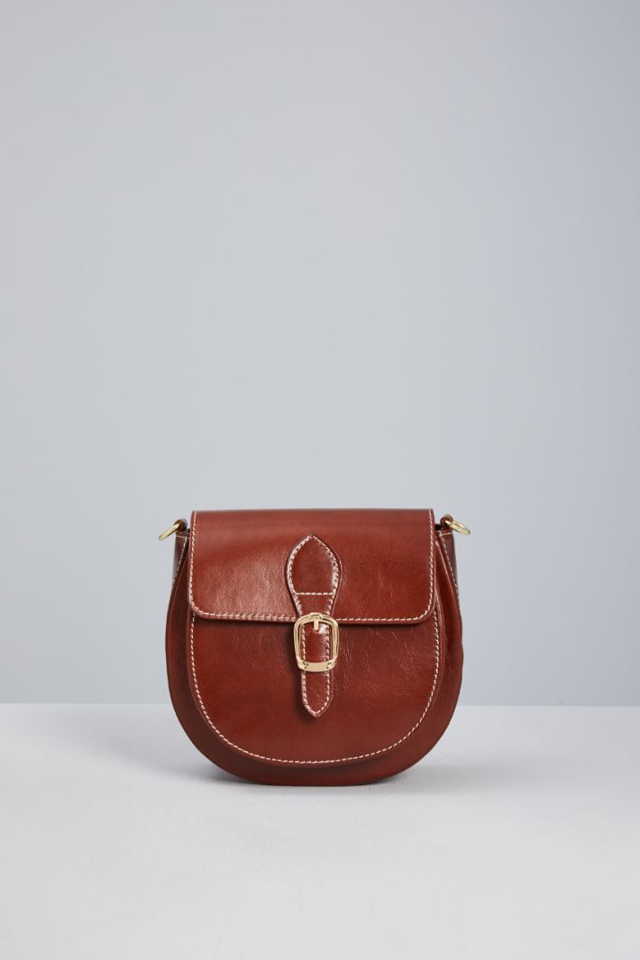 Leather bag with strap Intrend - 2