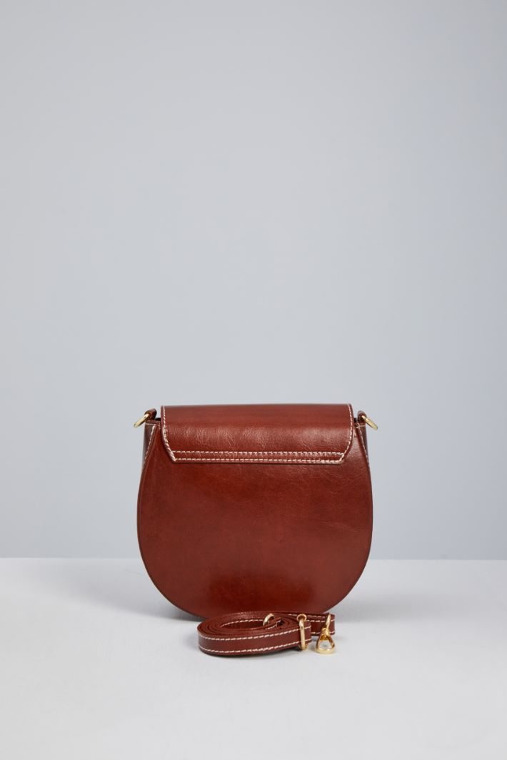 Leather bag with strap Intrend - 3