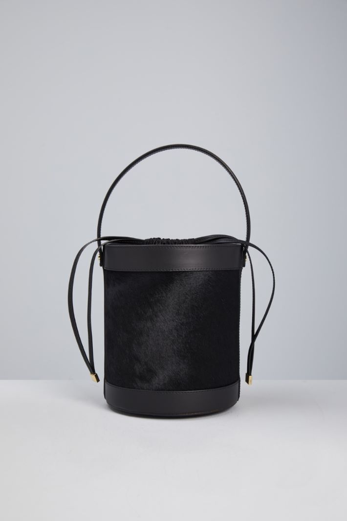 Pony skin bucket bag Intrend