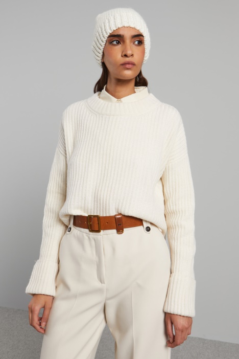 Cuffia in lana e alpaca