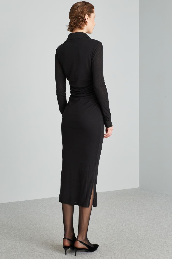 Fitted jersey crepe dress Intrend - 2