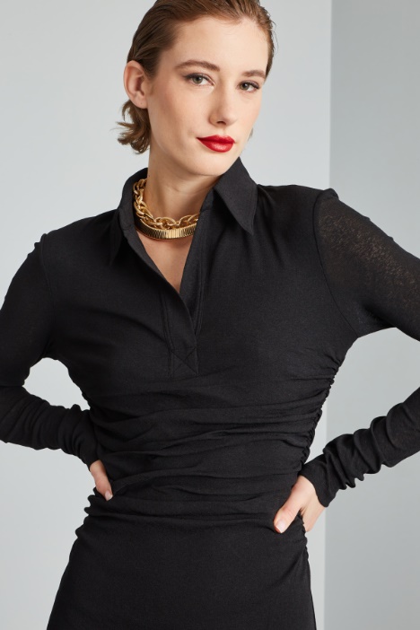 Vestido ajustado de punto de crepé