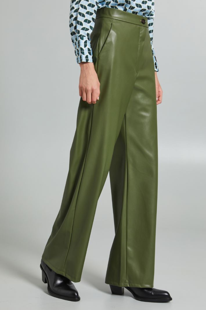 Faux leather trousers Intrend - 3