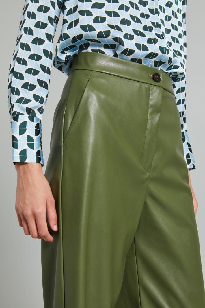 Faux leather trousers Intrend - 4