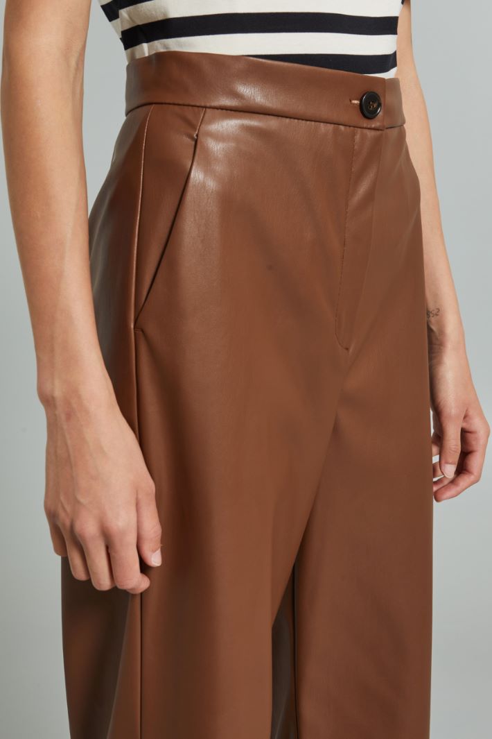 Faux leather trousers Intrend - 4