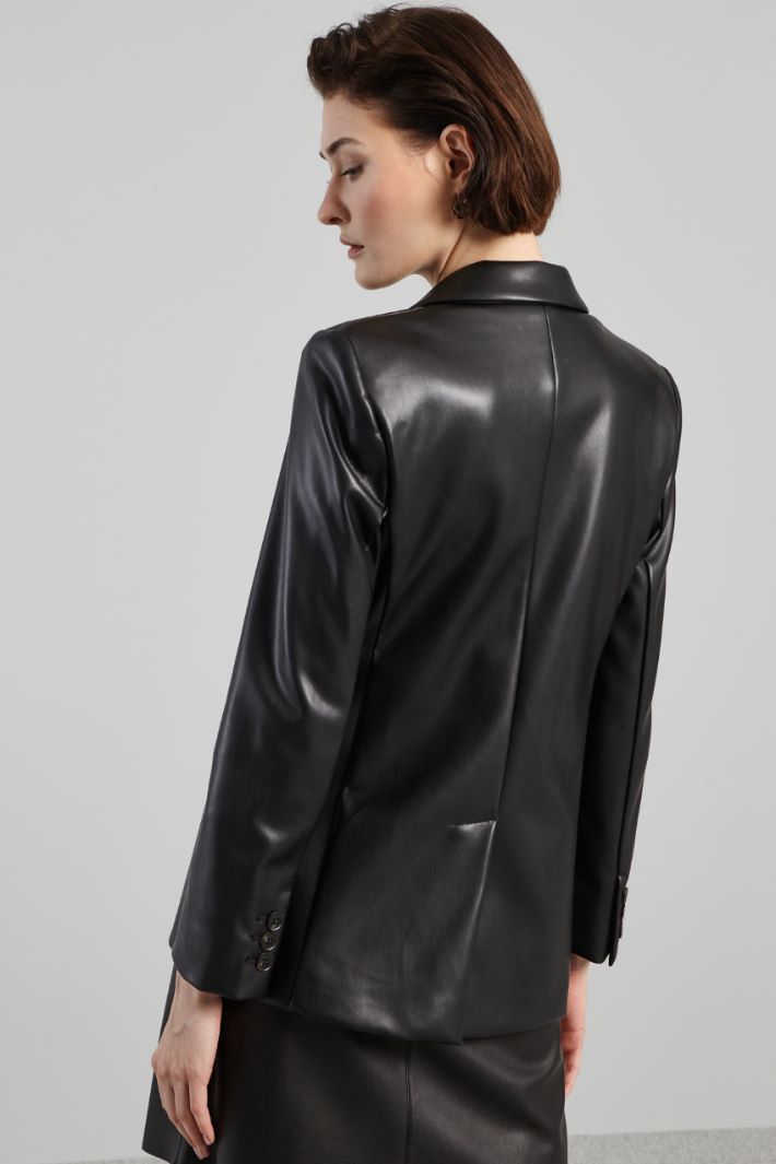 Faux leather blazer Intrend - 2