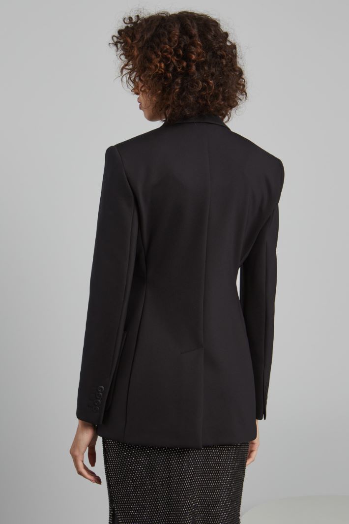 Compact jersey double-breasted blazer Intrend - 2