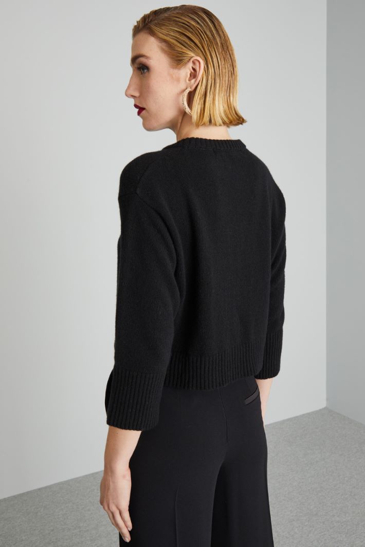 Cropped wool sweater Intrend - 2