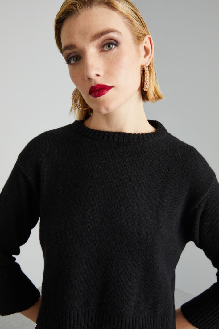 Cropped wool sweater Intrend - 4