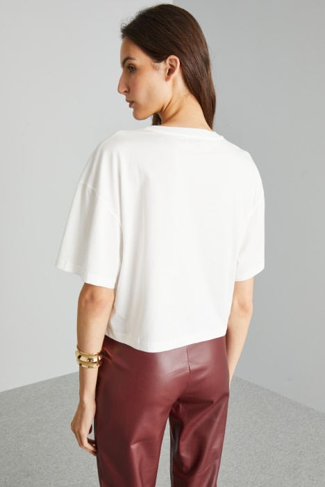 T-shirt boxy in cotone
