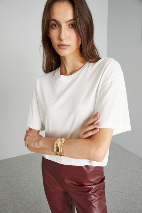 T-shirt boxy in cotone