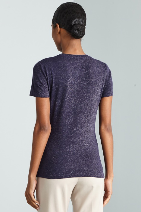 T-shirt aderente lamè