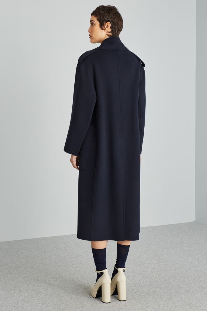 Long double cloth robe coat Intrend - 2