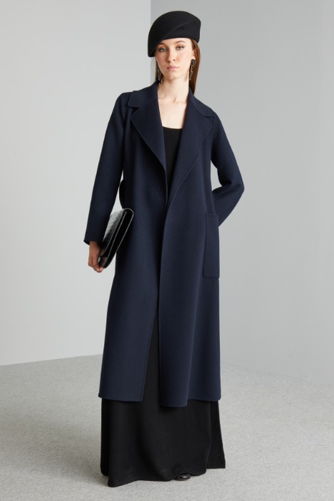 Long coat with slit Intrend