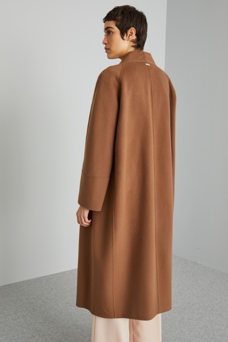 Cappotto in panno con cintura