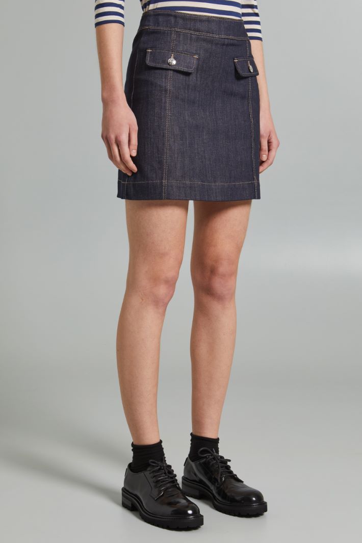 Denim-look skirt Intrend - 3